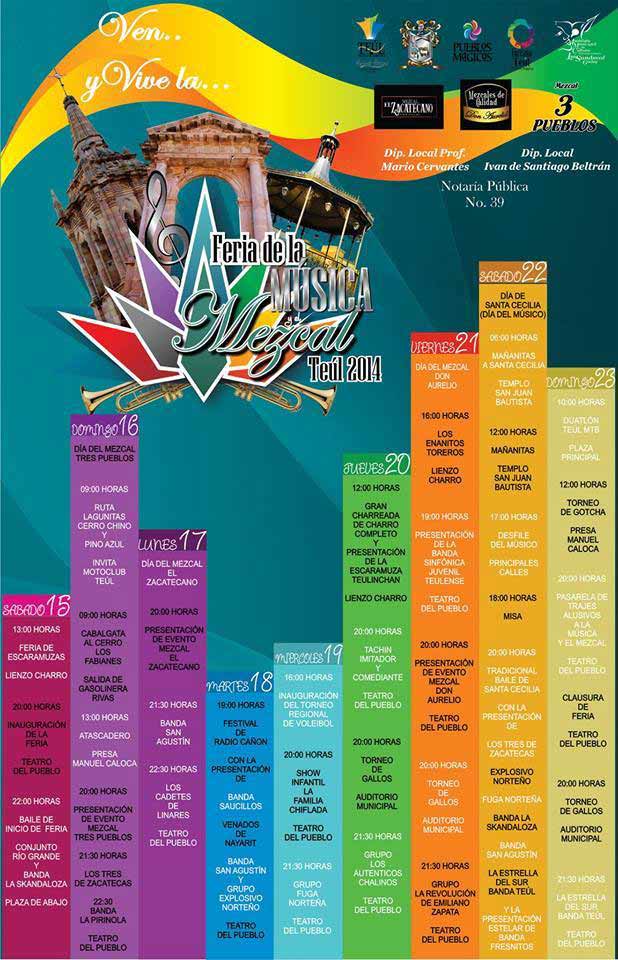 Programa Feria de la Música y el Mezcal 2014