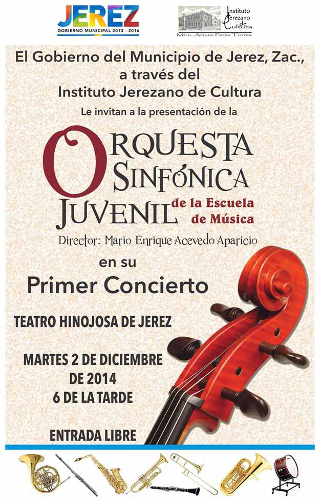 Orquesta sinfónica juvenil de Jerez hará su primer presentación